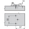 Prowadnik Blum 193L6100 modul wys.0mm